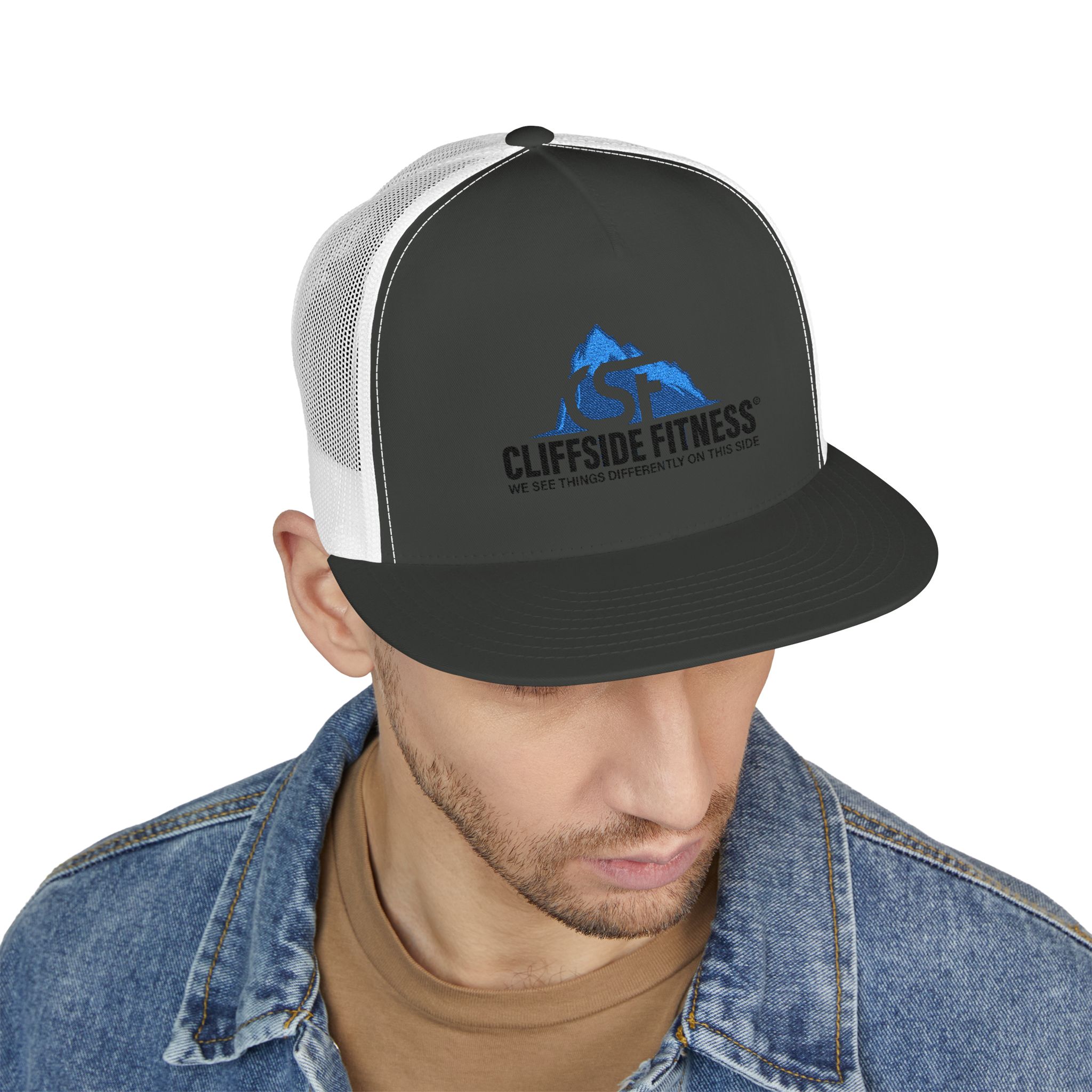 Trucker Cap — Cliffside Fitness Embroidered Logo Snapback