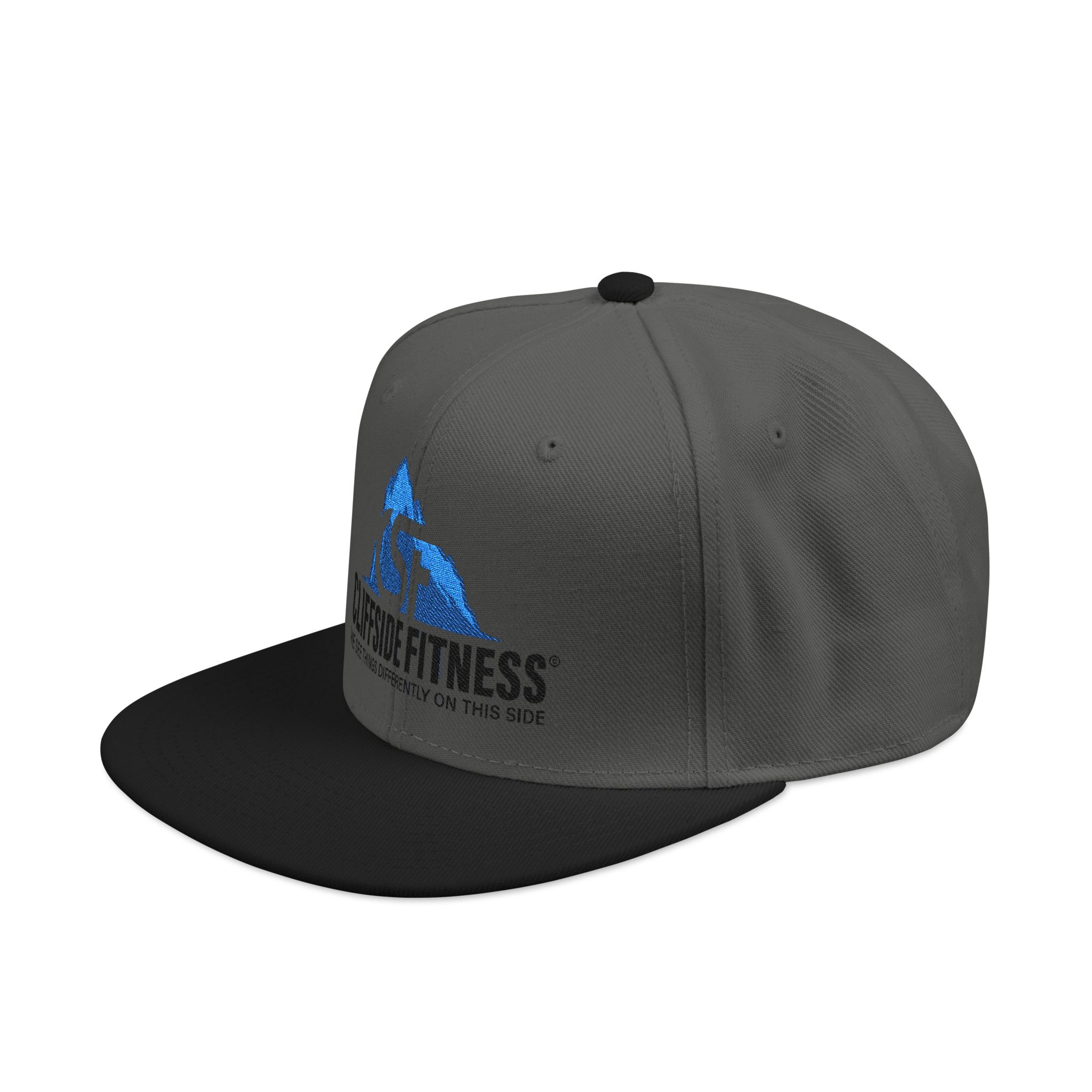 Embroidered Snapback Hat — Blue Mountain Fitness Logo