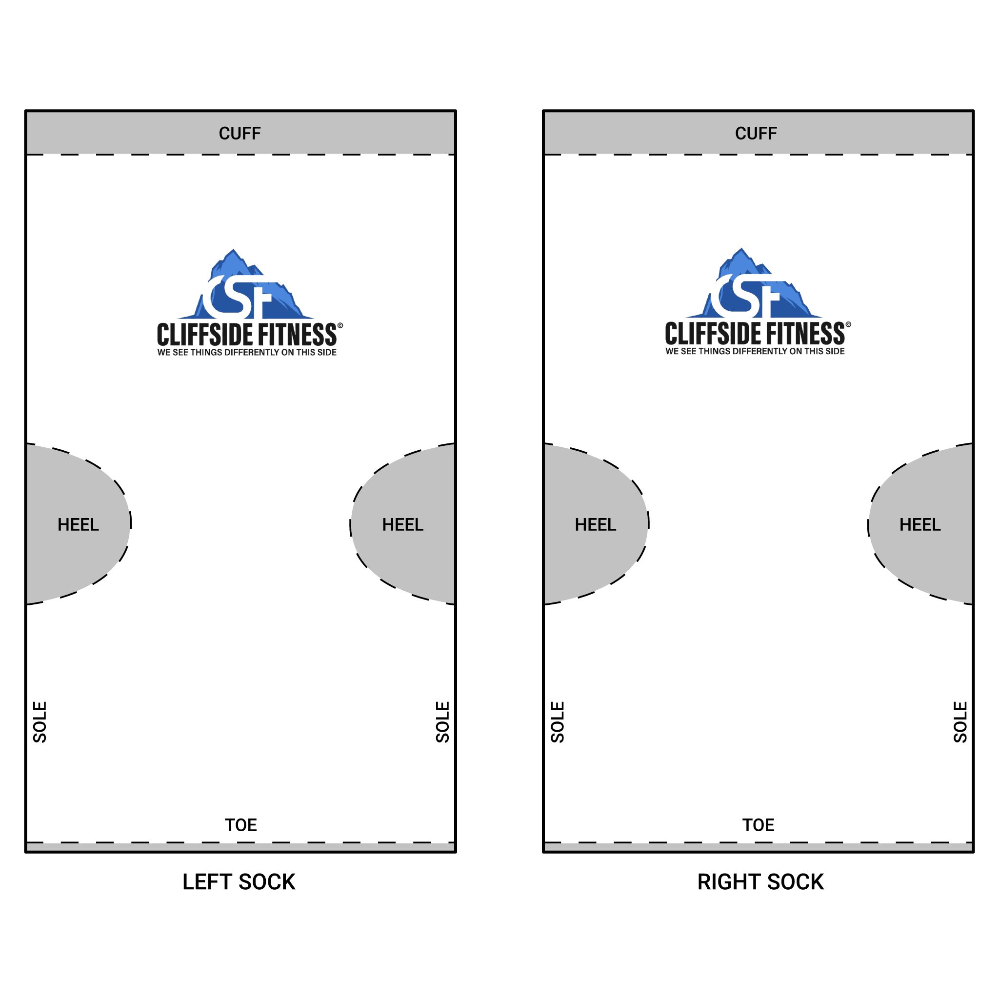 Unisex Padded Crew Socks (DTG)
