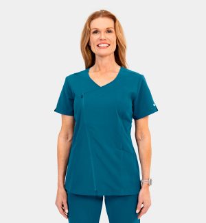 Womens Dressy Asymmetrical Zipper Top