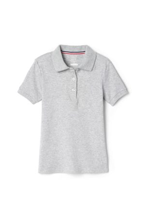 Short Sleeve Fitted Interlock Polo with Picot Collar (Feminine Fit)