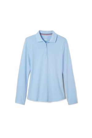 Long Sleeve Fitted Stretch Pique Polo (Feminine Fit)