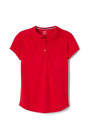 Short Sleeve Performance Polo with Peter Pan Collar