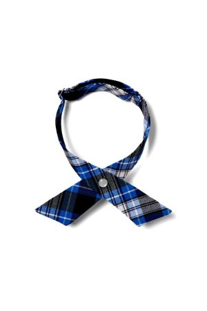 Adjustable Plaid Cross Tie